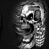 Hot Leathers Assassin Double Sided Long Sleeve TShirt Skull & Guns Custom
