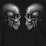 slash2gash S2G Hot Leathers Jolly Roger Skull & Skeleton Bones Long Sleeve Biker Shirt