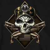 slash2gash S2G Hot Leathers Camo Skull 2nd Amendment Long Sleeve Shirt w/ crossed guns