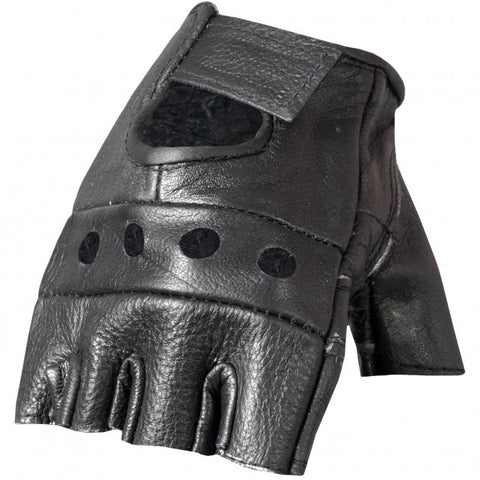 Hot Leathers Fingerless Leather Gloves