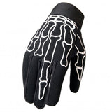 Hot Leathers Skeleton Bones Middle Finger Mechanics Gloves