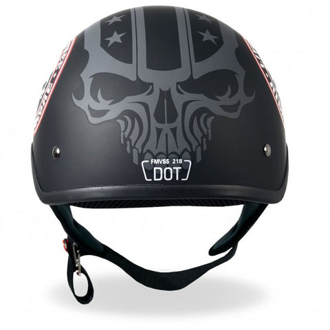 Hot Leathers D.O.T. Stencil Skull Matte Black Finish Motorcycle Helmet – Slash2Gash Hot Leathers D.O.T. Stencil Skull Matte Black Finish Motorcycle Helmet – Slash2Gash