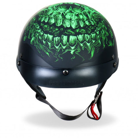 Hot Leathers D.O.T. Shredder Skull Matte Black Finish Motorcycle Helme – Slash2Gash Hot Leathers D.O.T. Shredder Skull Matte Black Finish Motorcycle Helme – Slash2Gash