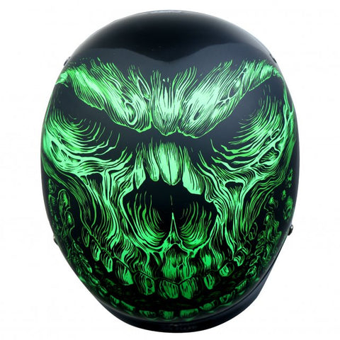 Hot Leathers D.O.T. Shredder Skull Matte Black Finish Motorcycle Helme – Slash2Gash Hot Leathers D.O.T. Shredder Skull Matte Black Finish Motorcycle Helme – Slash2Gash