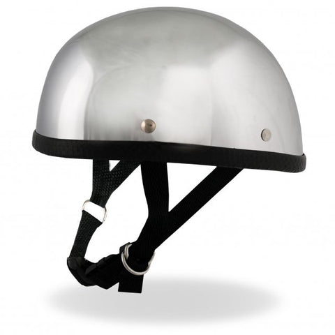 chrome novelty motorcycle helmets Hot Leathers Eagle Style Chrome Low Profile Novelty Helmet – Slash2Gash