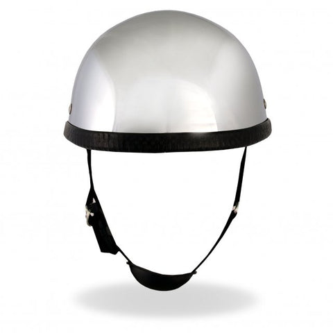 chrome novelty motorcycle helmet Hot Leathers Eagle Style Chrome Low Profile Novelty Helmet – Slash2Gash