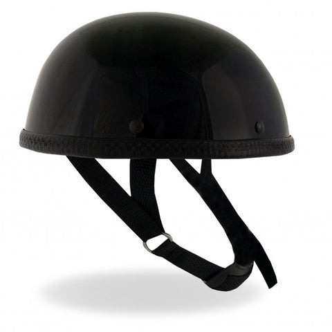 Hot Leathers Turtle Style Matte Black Low Profile Novelty Helmet Dull – Slash2Gash