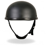 Hot Leathers Turtle Style Matte Black Low Profile Novelty Helmet Dull
