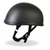 eagle novelty motorcycle helmet Hot Leathers Eagle Style Matte Black Low Profile Novelty Helmet Dull – Slash2Gash