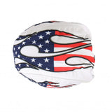 Hot Leathers American Bike Headwrap White Premium Durag Cap