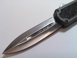 Titan OTF Automatic Knife Grey Dual Action Plain Double Edge Dagger