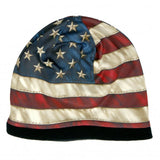 Hot Leathers Sublimated Distressed American Flag Beanie 3D Art