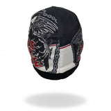 Hot Leathers Sublimated Rough Cut Ride or Die Reaper Beanie 3D Art