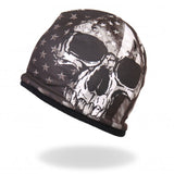 Hot Leathers Flag Skull Sublimated Beanie 3D Art