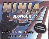 Ninja 36" Blowgun .40 cal w/ 20 Darts - Black - Avenger Blowguns USA
