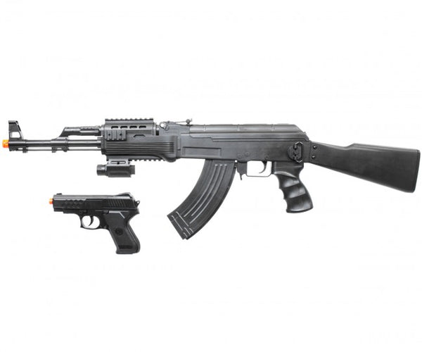 UKARMS Tactical AK47 RIS Spring Powered Airsoft Gun w