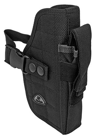 Right Handed Universal Hip Holster w/ Spare Mag - Black