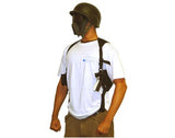 Single Draw Universal Tactical Shoulder Holster w/ Spare Mags- Black