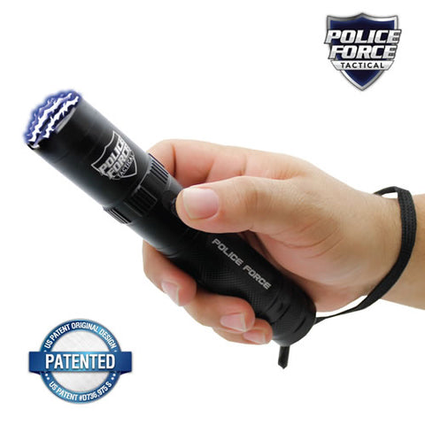 Police Force 9.2MV Tactical Stun Gun Flashlight w/ 5 LED