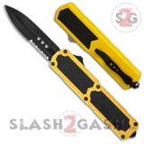 Titan OTF Knife D/A Yellow Automatic Switchblade TAIWAN - upgraded