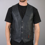 Hot Leathers Men's Concealed Carry Leather Vest
