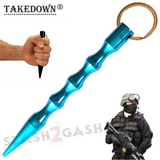 Wavy Kubotan Self Defense Stick Keychain Ninja Weapon - Asst. colors
